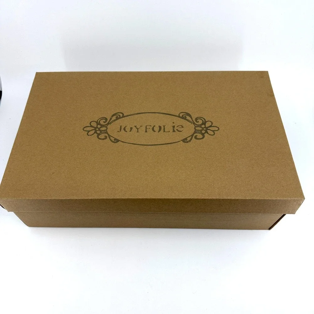 Joyfolie Marija Tall Boots Champagne Velvet Lace Up Tassel Kids Size 12 NEW